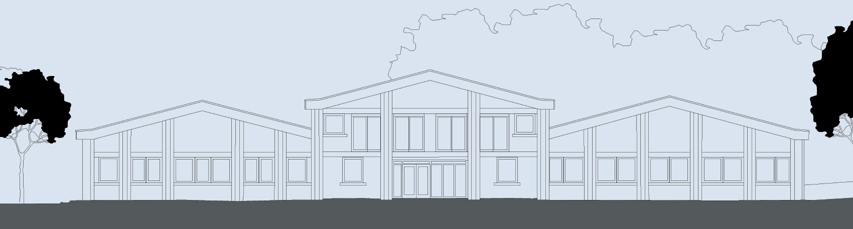 International House existing elevation