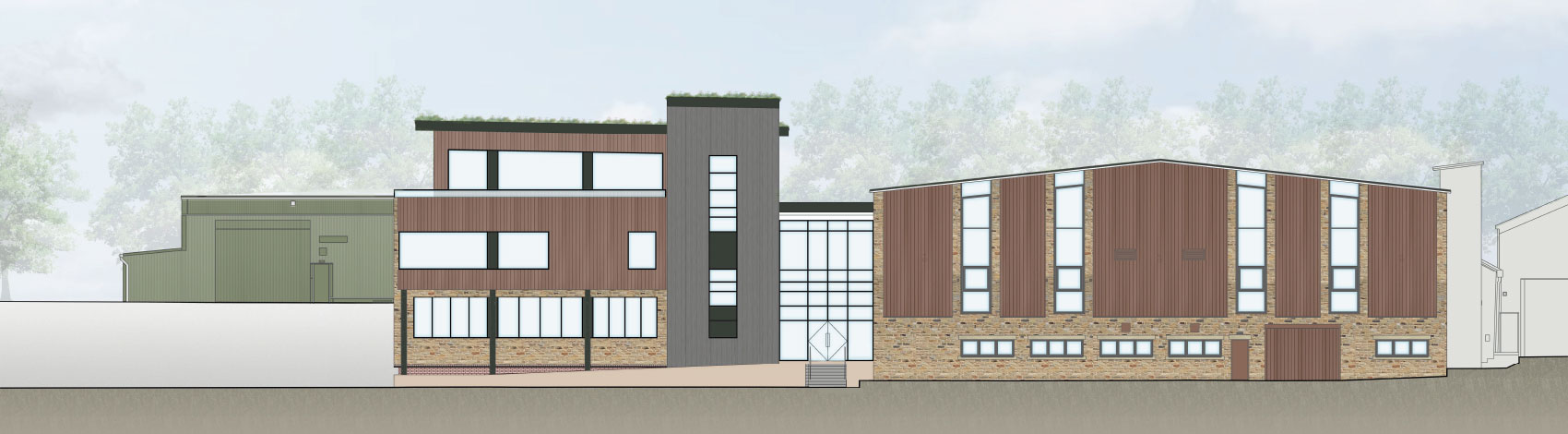 Rowley Mills proposed elevation