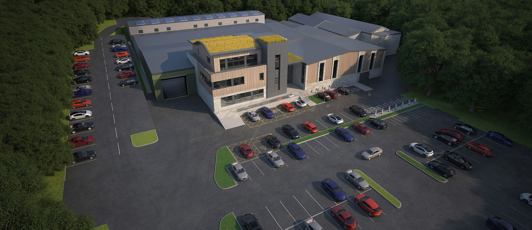 3D aerial visual of the proposed Rowley Mills